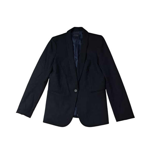 J.Crew Jackets & Blazers - J. Crew Parke Blazer Jacket Women's 6 Black Wool Blend Single Button Work Career